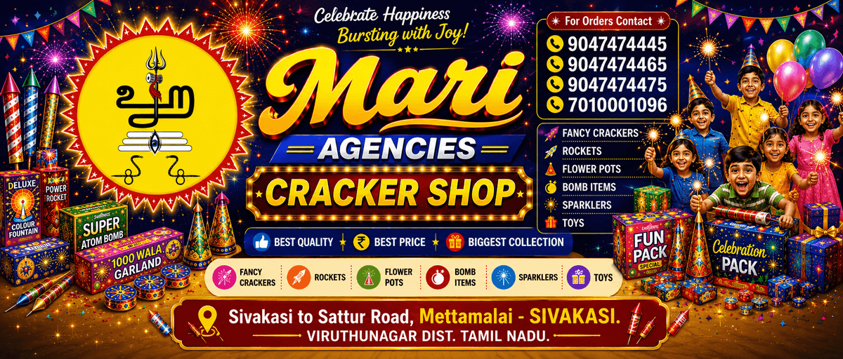 A vibrant display of colorful fireworks exploding in the night sky for a Grand Diwali Celebration.
